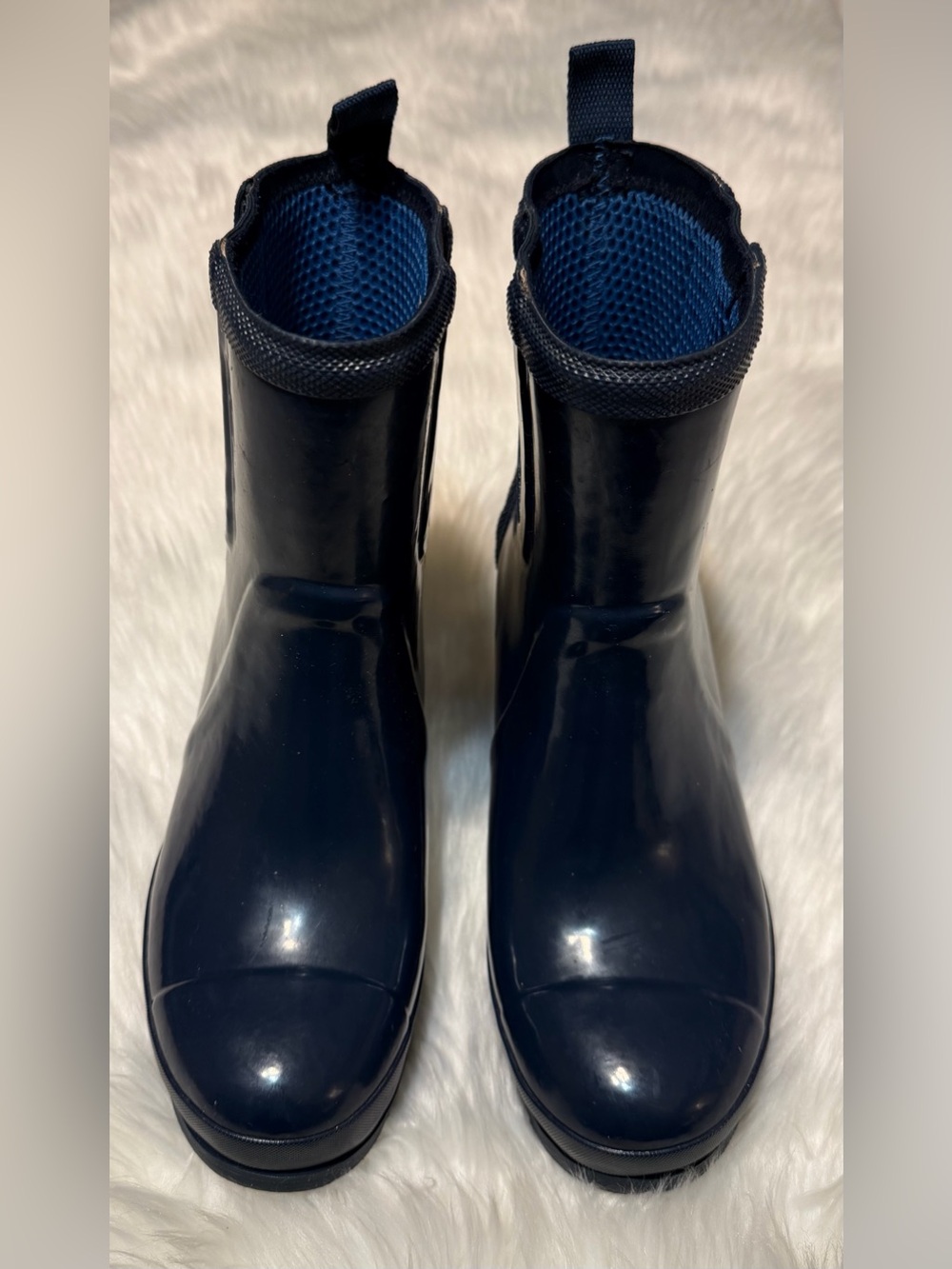 Sorel Joan Rain Women’s Blue Wedge Boots